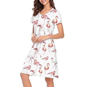 Cloud Nine Munki Munki Flamingo Nighshirt NWT